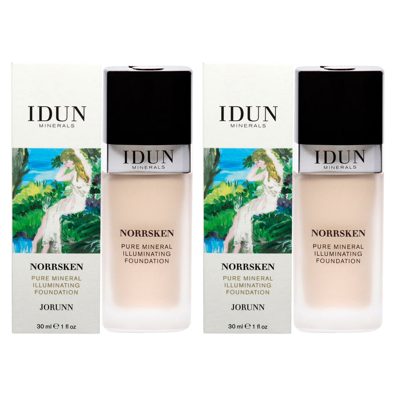 Idun Minerals Norrsken Foundation - 201 Jorunn by Idun Minerals for Women - 1 oz Foundation - Pack of 2