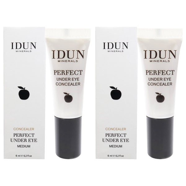 Idun Minerals Perfect Under Eye Concealer - 032 Medium by Idun Minerals for Women - 0.2 oz Concealer - Pack of 2