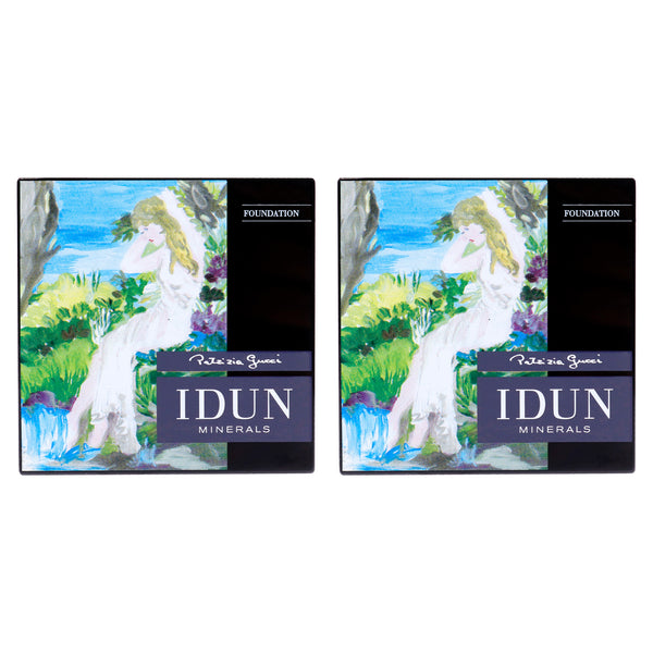 Idun Minerals Powder Foundation - 010 Siri by Idun Minerals for Women - 0.31 oz Foundation - Pack of 2