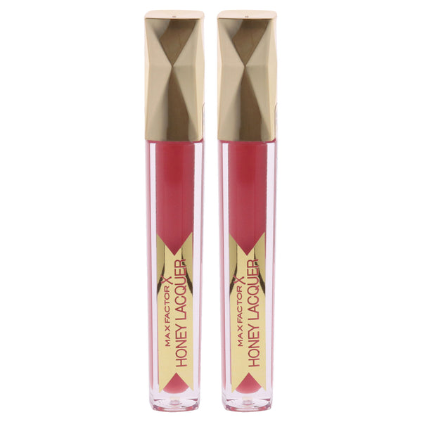 Max Factor Color Elixir Honey Lip Lacquer - 20 Indulgent Coral by Max Factor for Women - 0.12 oz Lipstick - Pack of 2