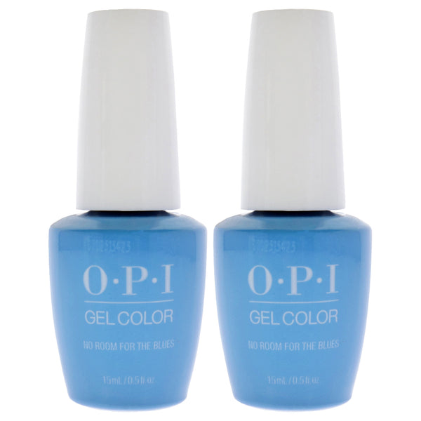 OPI GelColor - B83 No Room For The Blues by OPI for Women - 0.5 oz Nail Polish - Pack of 2