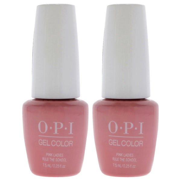 OPI GelColor - GC G48B Pink Ladies Rule The School by OPI for Women - 0.25 oz Nail Polish - Pack of 2