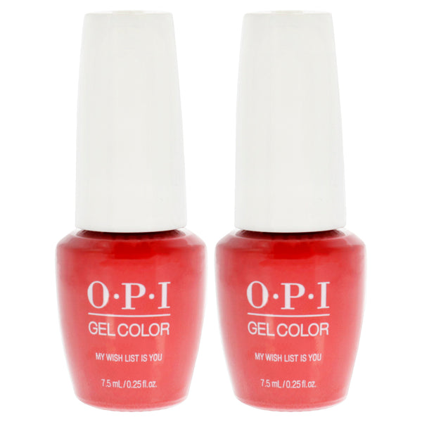 OPI GelColor - HPJ10B My Wish List is You by OPI for Women - 0.25 oz Nail Polish - Pack of 2