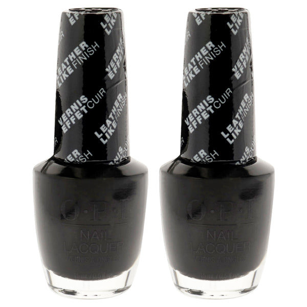 OPI Nail Lacquer - NL G55 Leather Grease is the Word by OPI for Women - 0.5 oz Nail Polish - Pack of 2