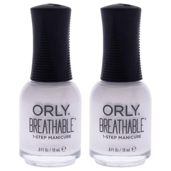 Orly Breathable Treatment Plus Color - 20908 Barely There by Orly for Women - 0.6 oz Nail Polish - Pack of 2