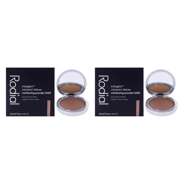 Rodial Instaglam Compact Deluxe Contouring Powder - 04 Dark by Rodial for Women - 0.37 oz Powder - Pack of 2