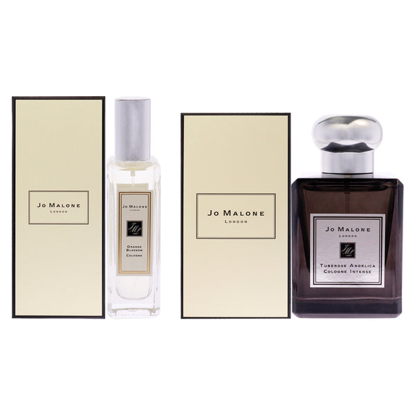 Jo Malone Orange Blossom and Tuberose Angelica Intense Kit by Jo Malone for Unisex - 2 Pc Kit 1oz Cologne Spray, 1.7oz Cologne Spray