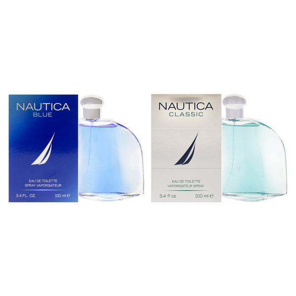 Nautica Nautica Classic Blue Kit by Nautica for Men 2 Pc Kit 2 x 3.4oz EDT Spray