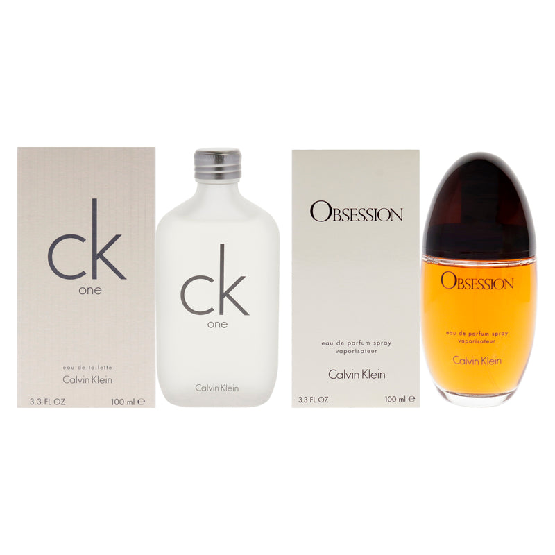 Calvin Klein CK One Obsession Kit by Calvin Klein for Women - 2 Pc Kit 3.4oz EDT Spray, 3.3oz EDP Spray