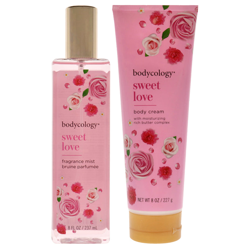 Bodycology Sweet Love Kit by Bodycology for Women - 2 Pc Kit 8oz Body Cream, 8oz Fragrance Mist