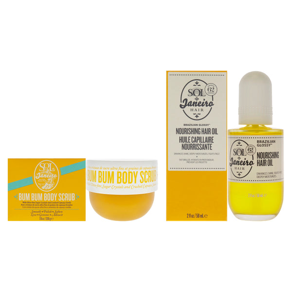 Sol de Janeiro Sol de Janeiro Kit by Sol de Janeiro for Unisex - 2 Pc Kit 7.8oz Scrub, 2oz Oil