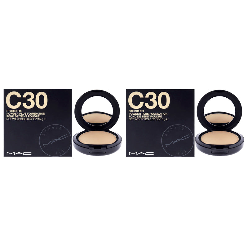 MAC Studio Fix Powder Plus Foundation - C30 by MAC for Women - 0.52 oz Foundation - Pack of 2