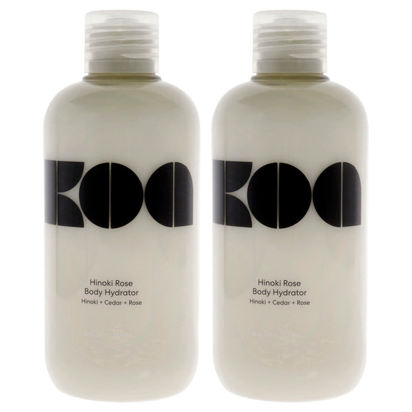 KOA Hinoki Rose Body Hydrator by KOA for Unisex - 8 oz Hydrator - Pack of 2