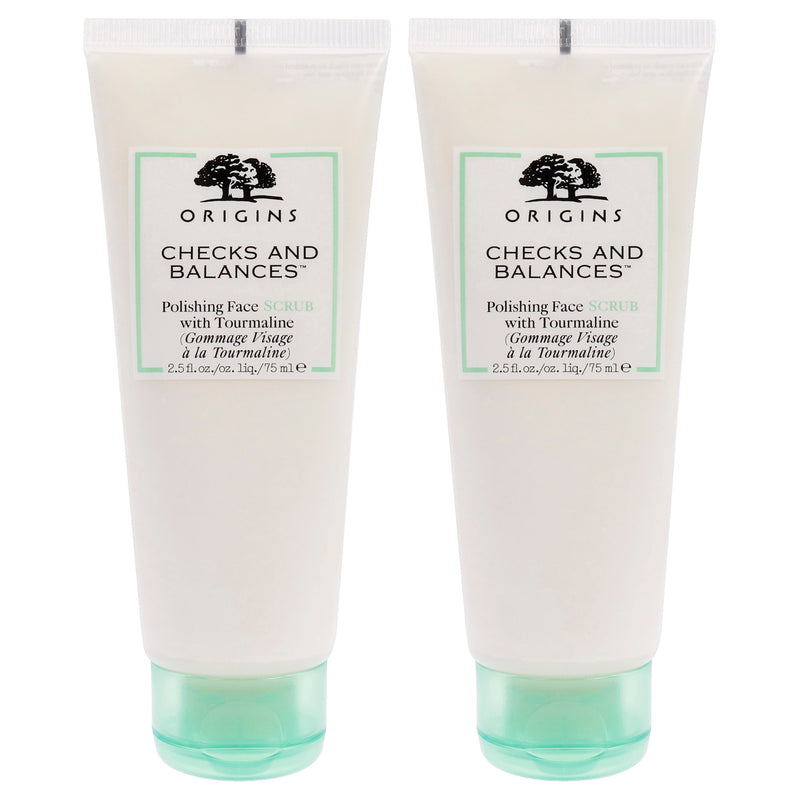 Origins Checks and Balances Face Scrub by Origins for Unisex - 2.5 oz Scrub - Pack of 2