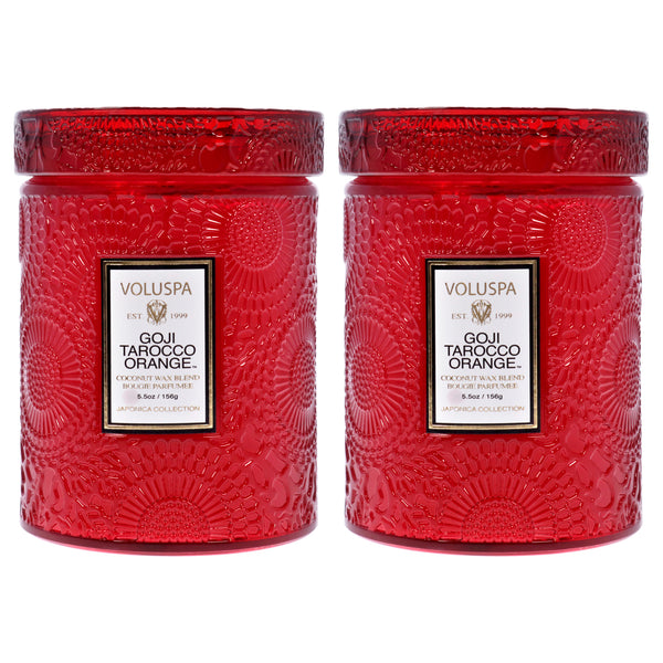 Voluspa Goji Tarocco Orange - Small by Voluspa for Unisex - 5.5 oz Candle - Pack of 2