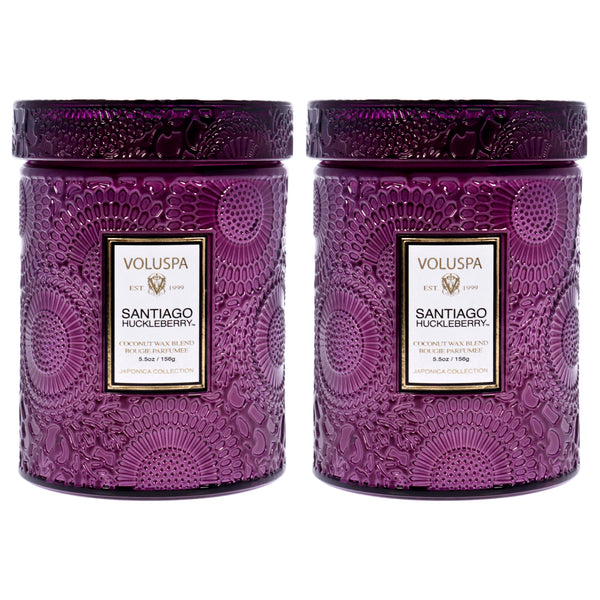 Voluspa Santiago Huckleberry - Small by Voluspa for Unisex - 5.5 oz Candle - Pack of 2