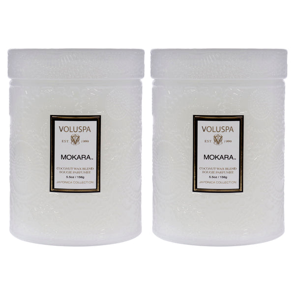 Voluspa Mokara - Small by Voluspa for Unisex - 5.5 oz Candle - Pack of 2