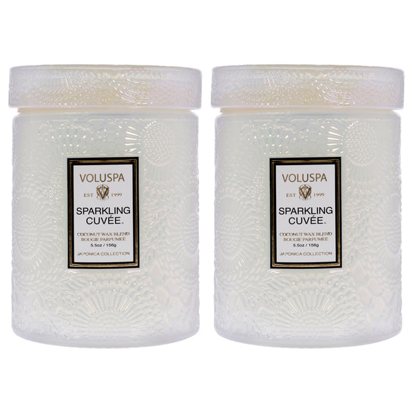 Voluspa Sparkling Cuvee - Small by Voluspa for Unisex - 5.5 oz Candle - Pack of 2