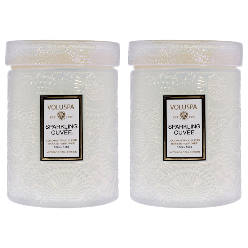 Voluspa Sparkling Cuvee - Small Kit by Voluspa for Unisex - 2 x 5.5 oz Candle