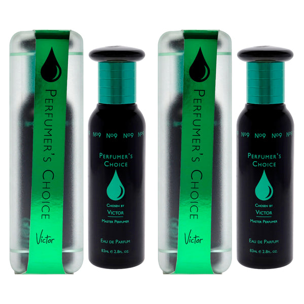 Perfumers Choice - No 9 Victor by Milton Lloyd for Men - 2.8 oz EDP Spray - Pack of 2