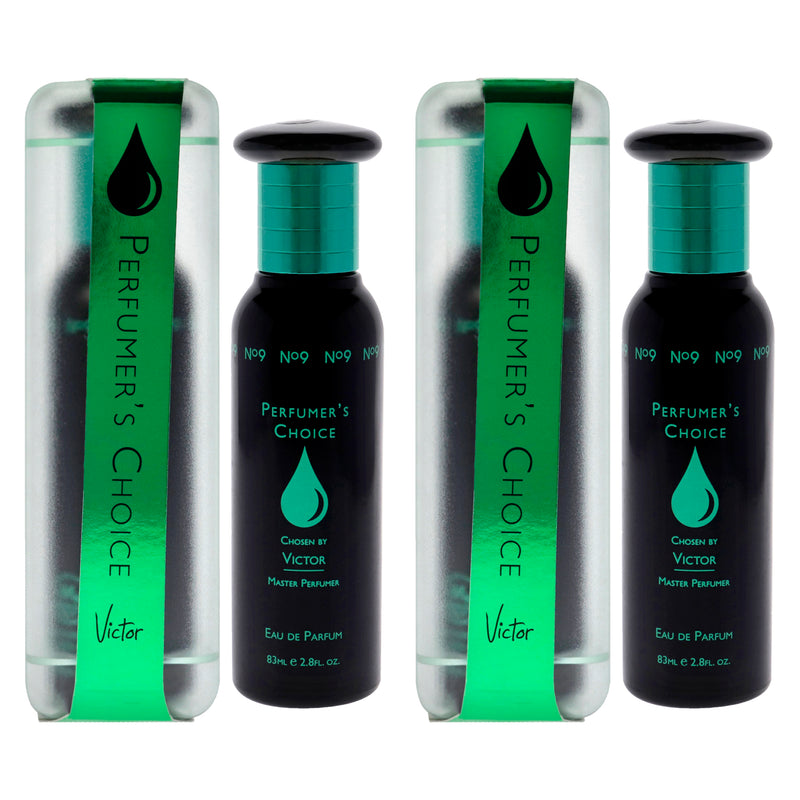 Perfumers Choice - No 9 Victor by Milton Lloyd for Men - 2.8 oz EDP Spray - Pack of 2