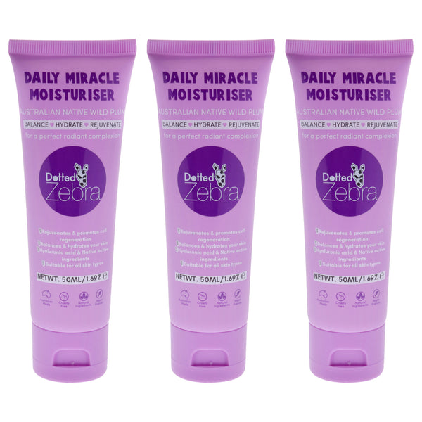 Dotted Zebra Daily Miracle Moisturizer by Dotted Zebra for Women - 1.69 oz Moisturizer - Pack of 3