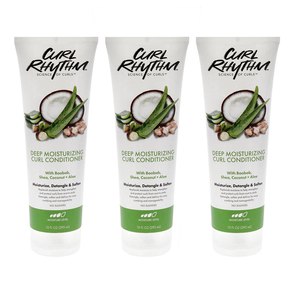 Deep Moisturizing Curl Conditioner by Curl Rhythm for Women - 10 oz Conditioner - Pack of 3