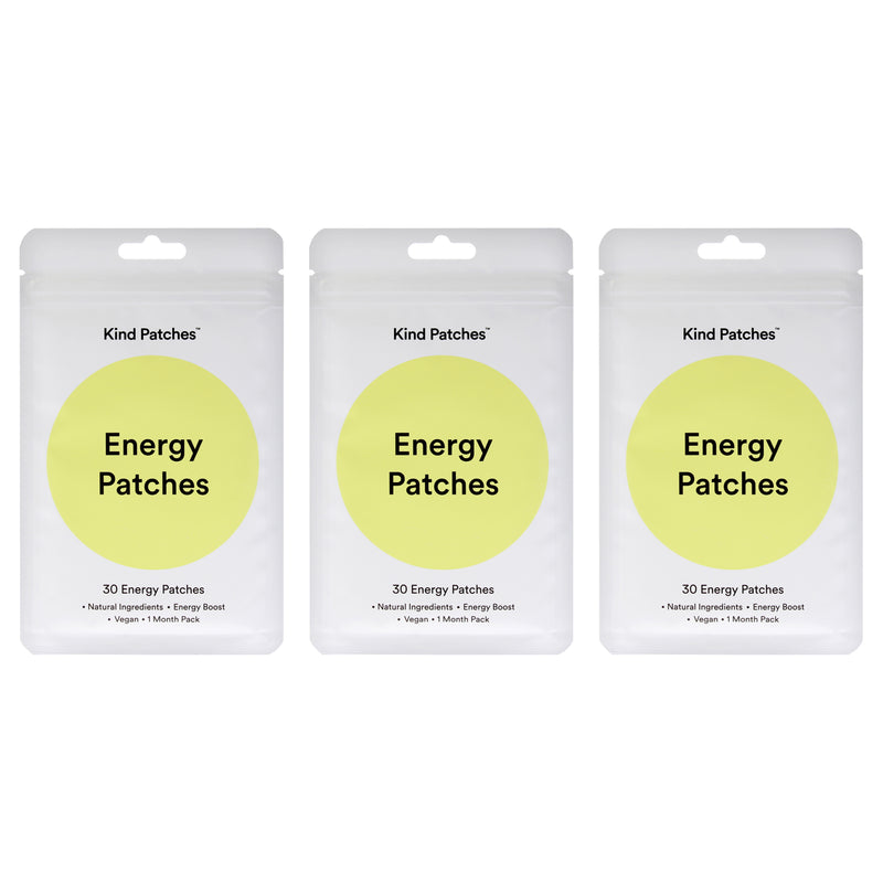 Energy Patches by Kind Patches for Unisex - 30 Count Patches - Pack of 3