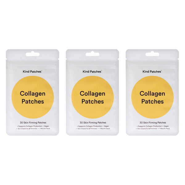Collagen Patches by Kind Patches for Unisex - 30 Count Patches - Pack of 3