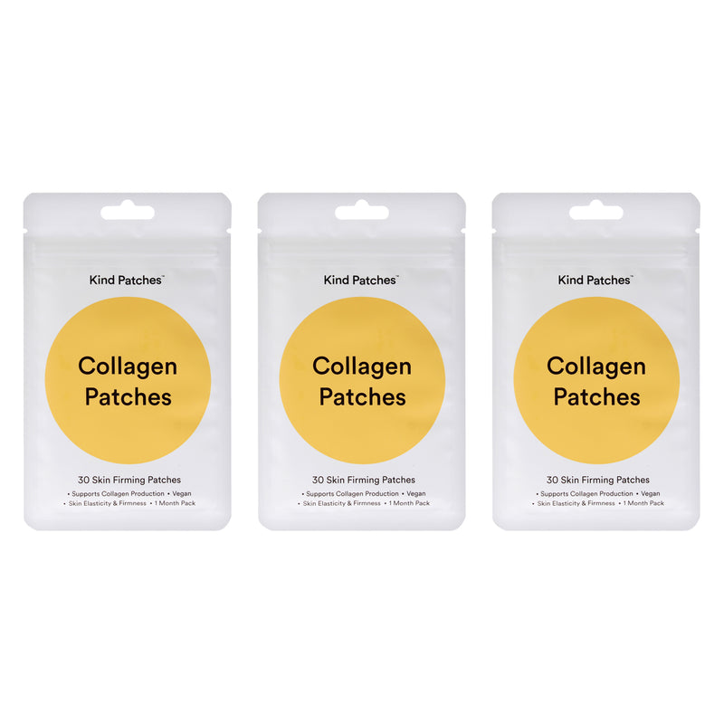 Collagen Patches by Kind Patches for Unisex - 30 Count Patches - Pack of 3
