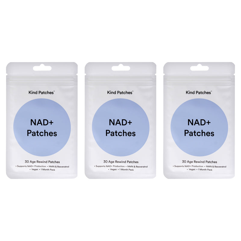NAD Plus Patches by Kind Patches for Unisex - 30 Count Patches - Pack of 3