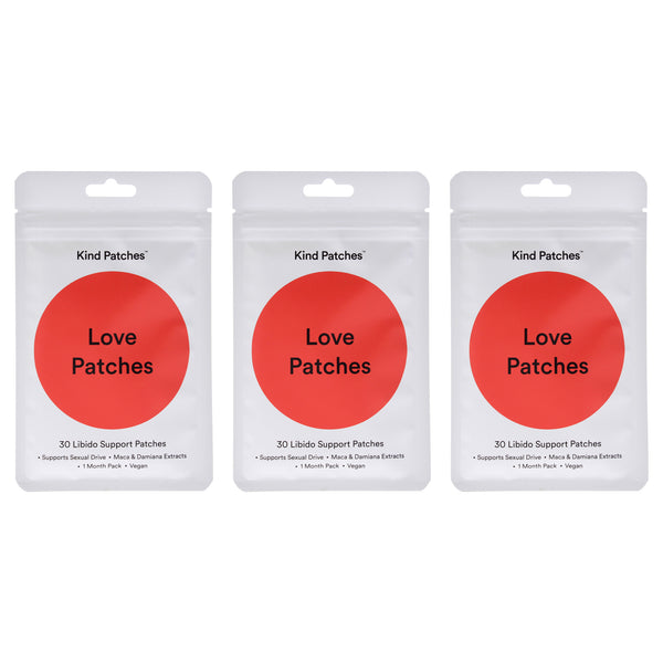 Love Patches by Kind Patches for Women - 30 Count Patches - Pack of 3