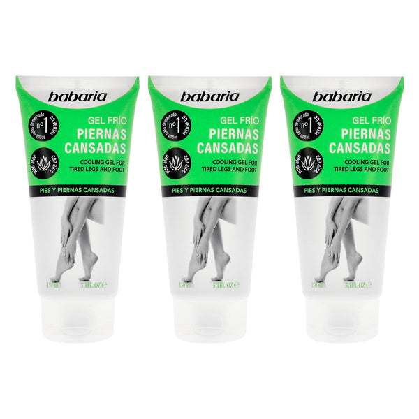 Babaria Cooling Gel For Legs and Feet by Babaria for Unisex - 5.07 oz Gel - Pack of 3