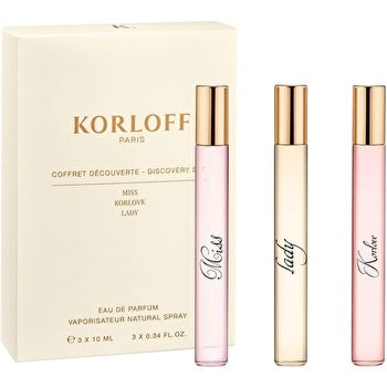 Korloff Paris Woman Discovery Set Eau De Parfum (lady & Miss & Korlove) 3x 10ml