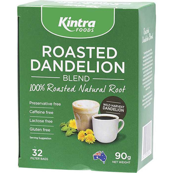 Kintra Foods Roasted Dandelion Blend Tea Bags 32pk