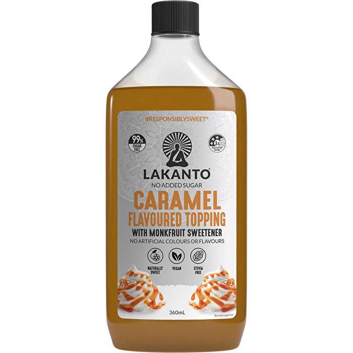 Lakanto Caramel Flavoured Topping with Monkfruit Sweetener 360ml