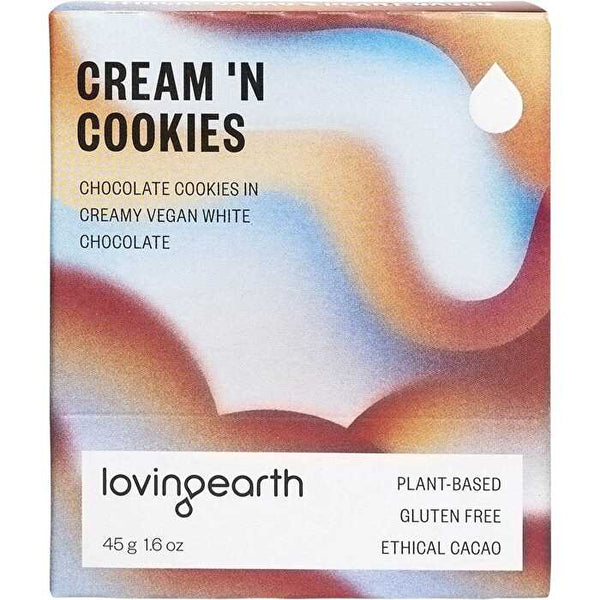 Loving Earth Cream 'N' Cookies White Chocolate 11x45g