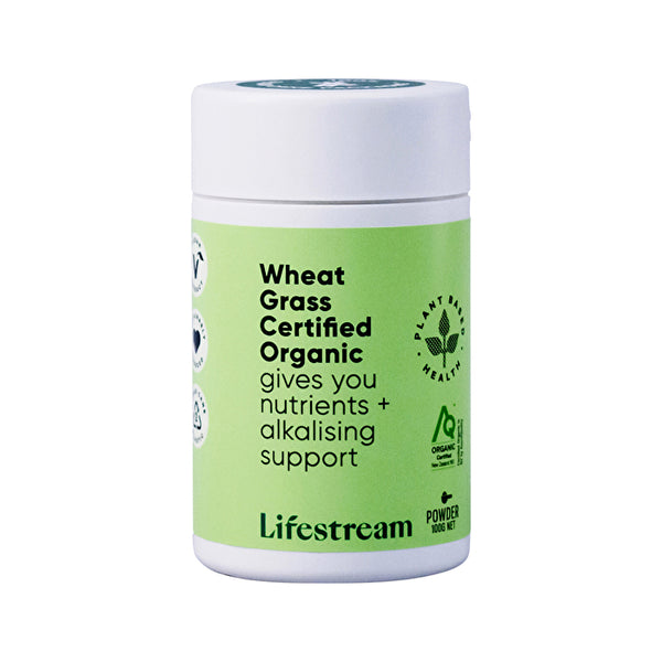 LifeStream Lifestream Wheat Grass Certified Organic Powder 100g