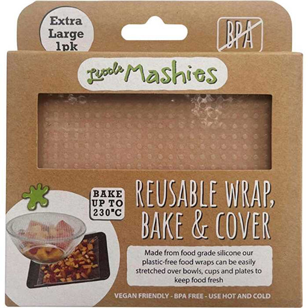 Little Mashies Reusable Wrap, Bake & Cover Food Wrap XL (30cm x 30cm)