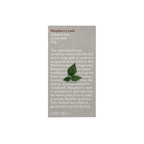 Love Tea Organic Raspberry Leaf Tea Loose Leaf 50g