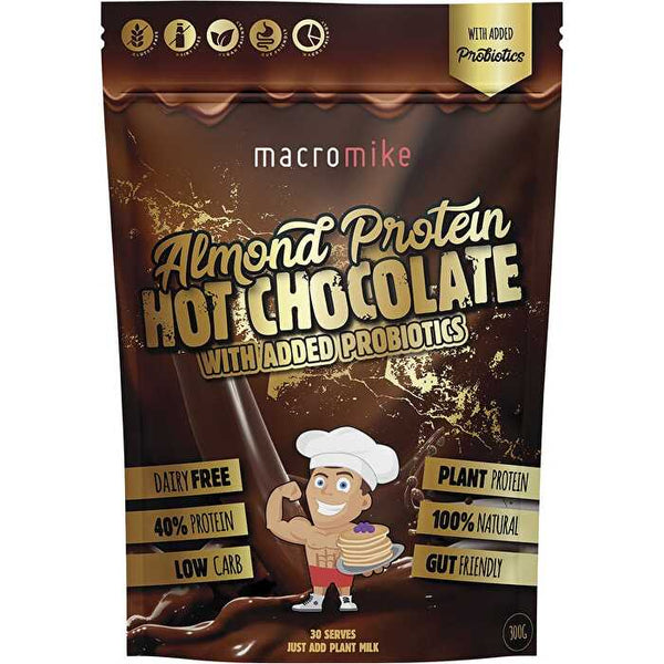 Macro Mike Protein Hot Chocolate Almond with Probiotics 300g