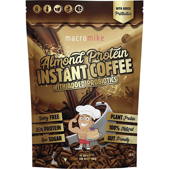 Macro Mike Premium Almond Protein Instant Coffee 300g