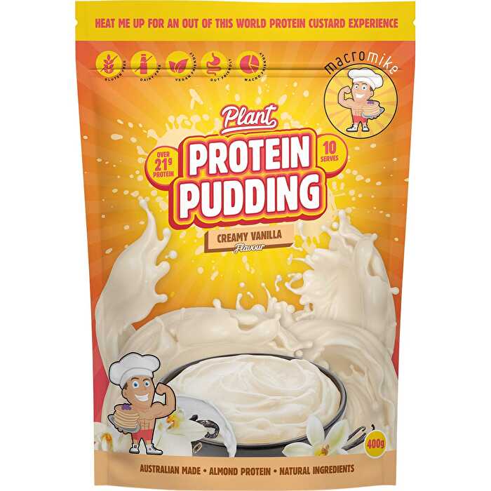 Macro Mike Plant Protein Pudding Creamy Vanilla 400g