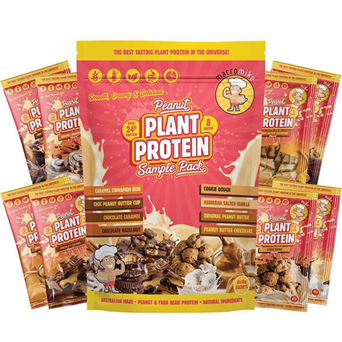 Macro Mike Peanut Plant Protein Sample Pack 8x40g