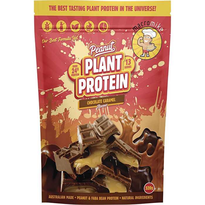 Macro Mike Peanut Plant Protein Chocolate Caramel 520g