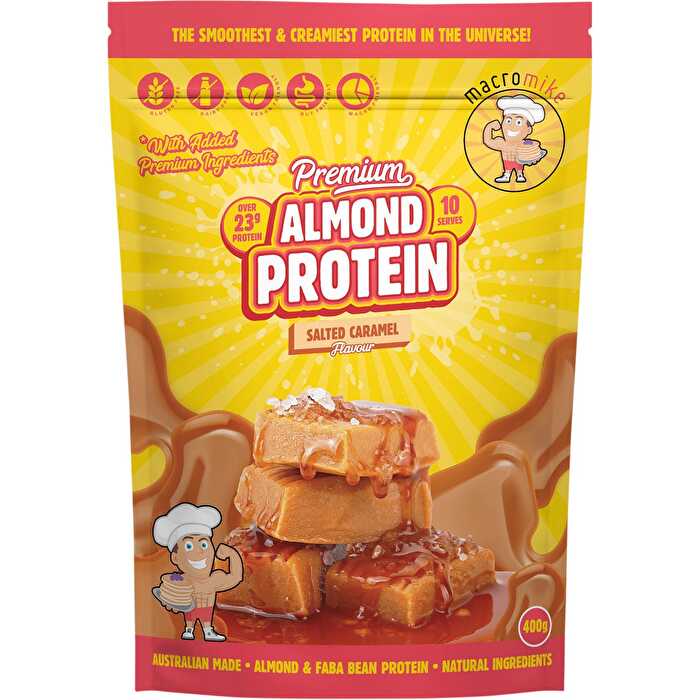 Macro Mike Premium Almond Protein Salted Caramel 400g