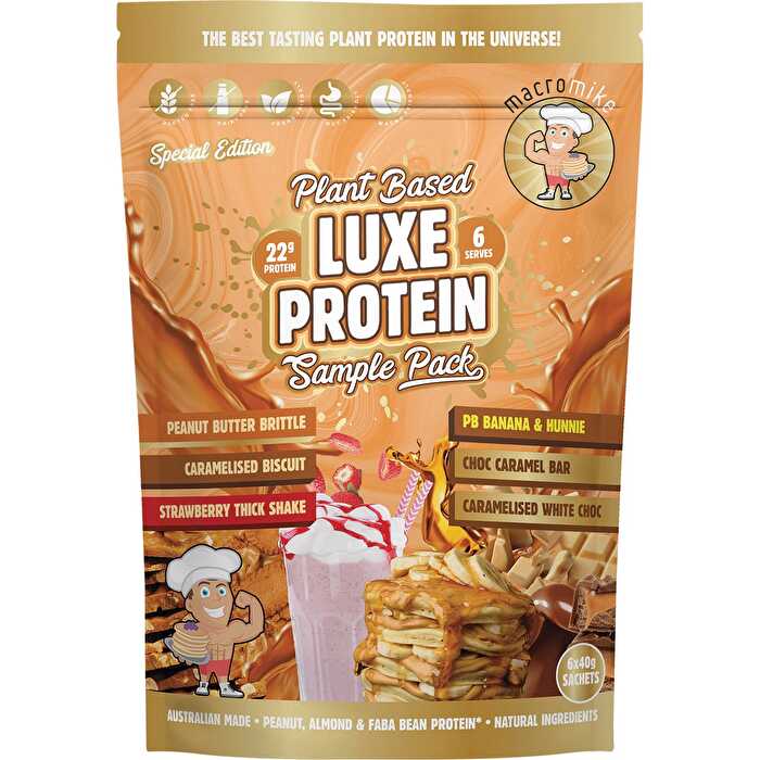 Macro Mike Plant Based Luxe Protein Sample Pack 6x40g