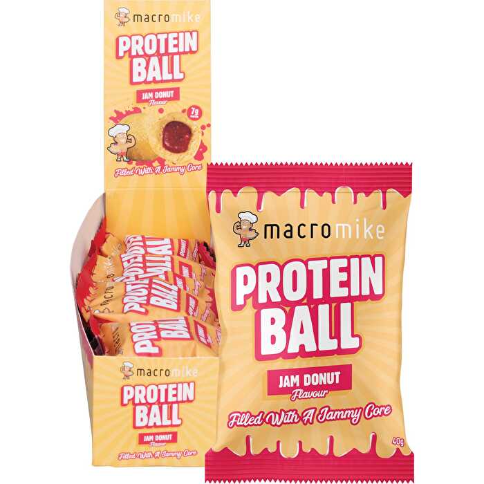 Macro Mike Protein Ball Jam Donut 12x40g