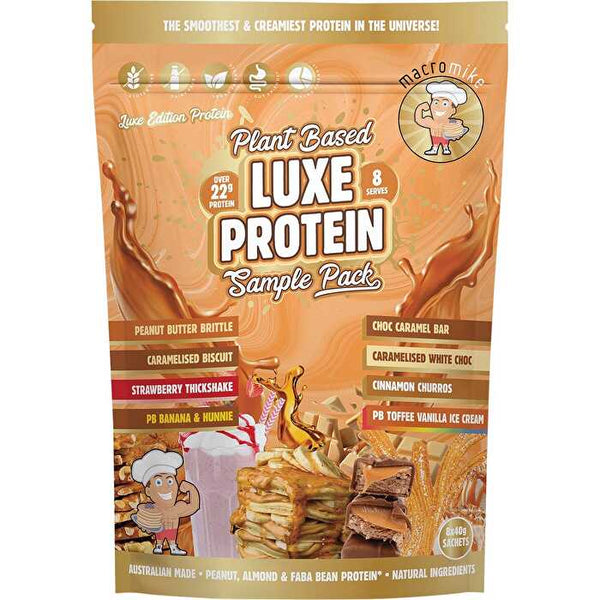 Macro Mike Plant Based Luxe Protein Sample Pack 8x40g