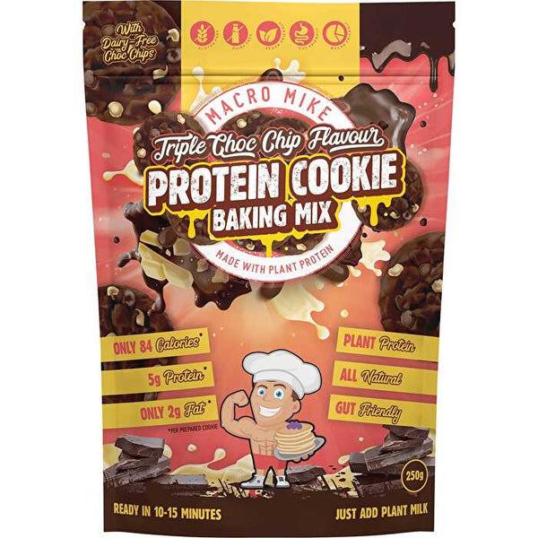 Macro Mike Cookie Baking Mix Almond Protein Triple Chocolate 250g